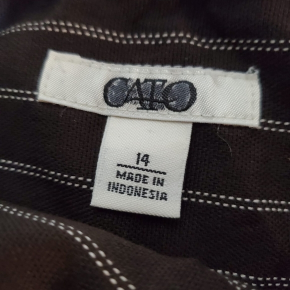 Cato Capri Striped Pants - Picture 8 of 9